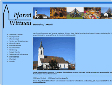 Tablet Screenshot of pfarrei-wittnau.ch